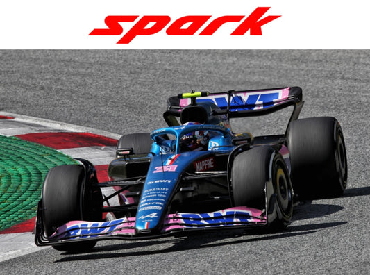 [PRE-ORDER] Spark 1/43 (2022) Alpine BWT A522 Esteban Ocon 100th Race Austrain 2022
