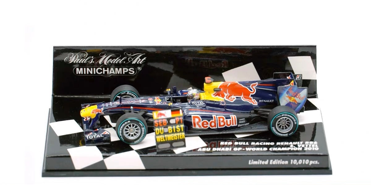 PRE-ORDER] Minichamps 1:43 F1 (2010) Red Bull Racing RB6 Sebastian