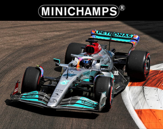 [PRE-ORDER] Minichamps 1:18 F1 (2022) Mercedes-AMG W13E Performance Miami Grand Prix Special Livery
