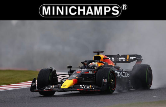 [PRE-ORDER] Minichamps 1/18 F1 (2022) Oracle Red Bull Racing RB18 Japan GP 2022 Max Verstappen World Champion