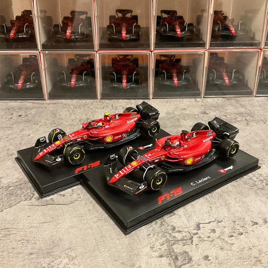 Scuderia Ferrari — F1-75 (2022) 1:43 with Driver’s Helmet & Showcase