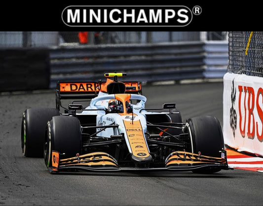 [PRE-ORDER] Minichamps 1/43 F1 (2021) McLaren MCL35M Monaco Grand Prix Gulf Special Livery