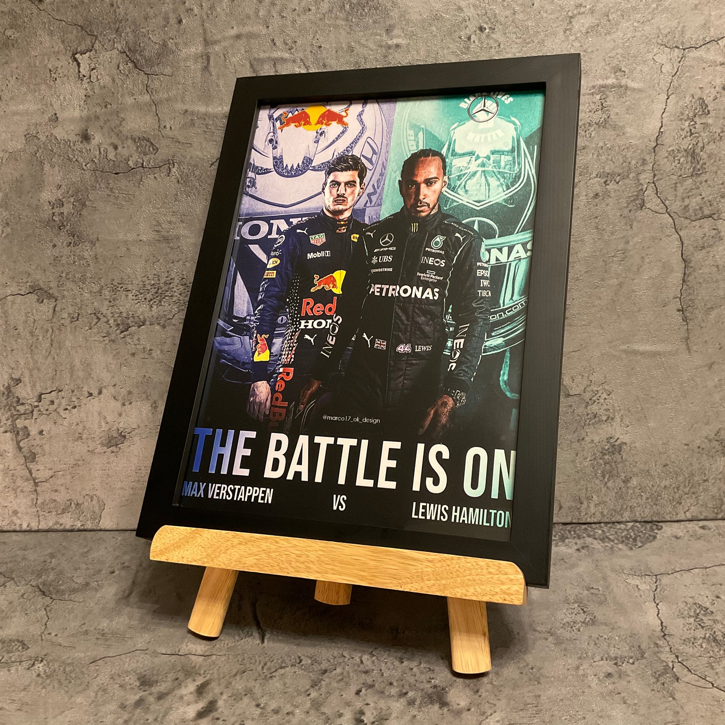 Framed Poster- Lewis Hamilton Collection