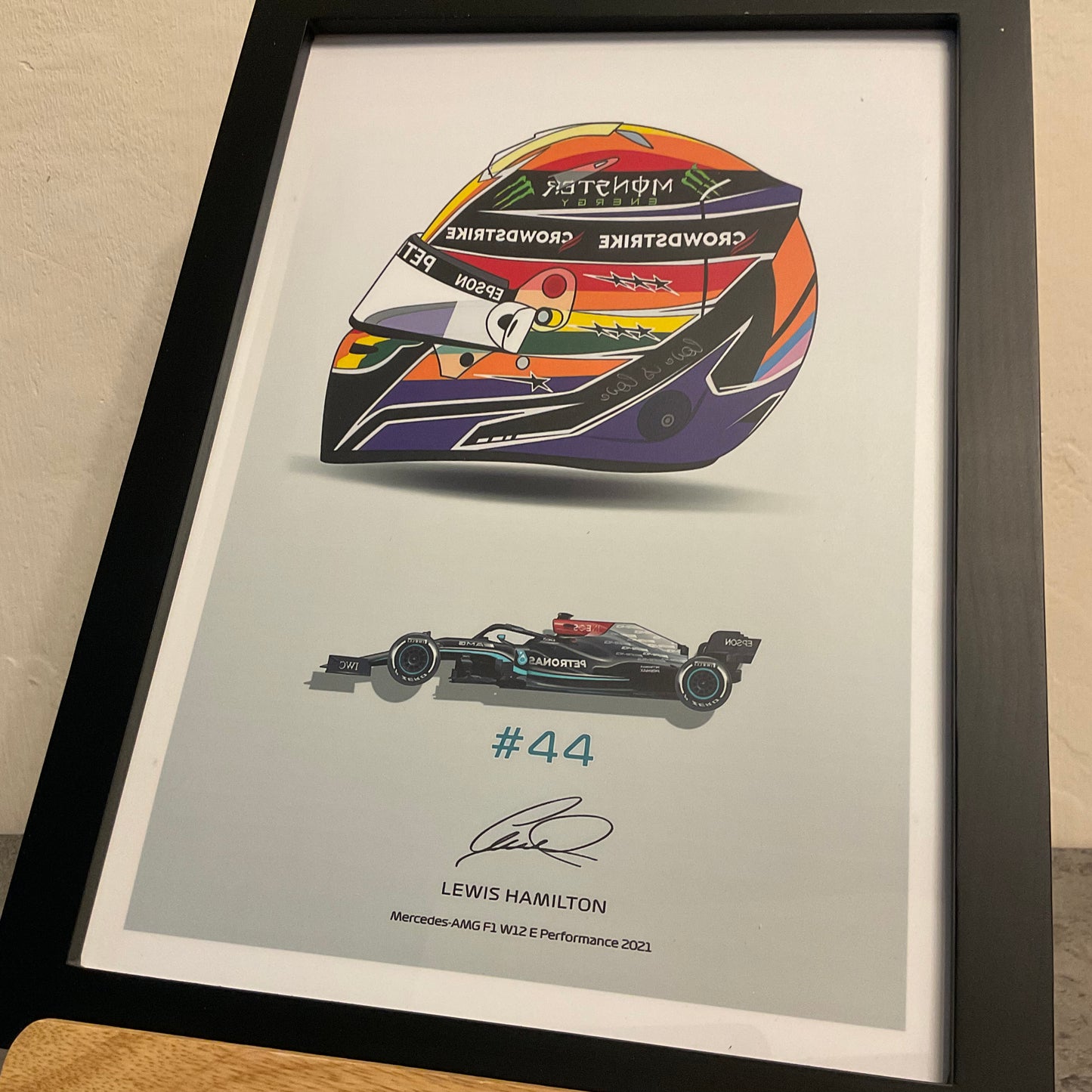 Framed Poster- Lewis Hamilton Collection