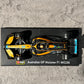 Bburago McLaren F1— MCL36 (2022) 1/43 with Driver’s Helmet & Showcase