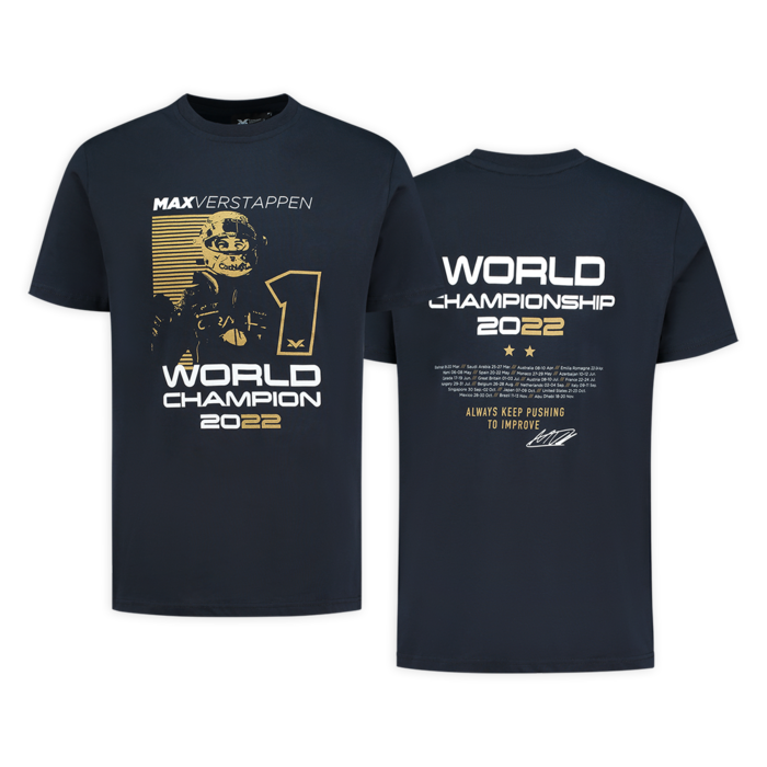 max verstappen world champion tshirt